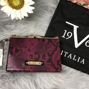 Versace 1969 Clutch Shoulder Bag, NWT Snake Skin